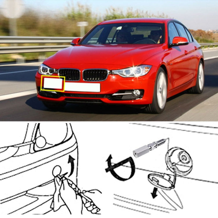 Car Front Bumper Tow Hook License Plate Mounting Bracket Holder for Mercedes-Benz 2008 - License Plate Covers & Frames by PMC Jewellery | Online Shopping South Africa | PMC Jewellery | Buy Now Pay Later Mobicred