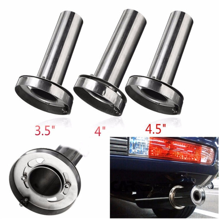 4.5 inch Universal Car 304 Stainless Steel Exhaust Pipe Muffler Adjustable Tail Muffler Tip - Exhaust Pipes by PMC Jewellery | Online Shopping South Africa | PMC Jewellery | Buy Now Pay Later Mobicred