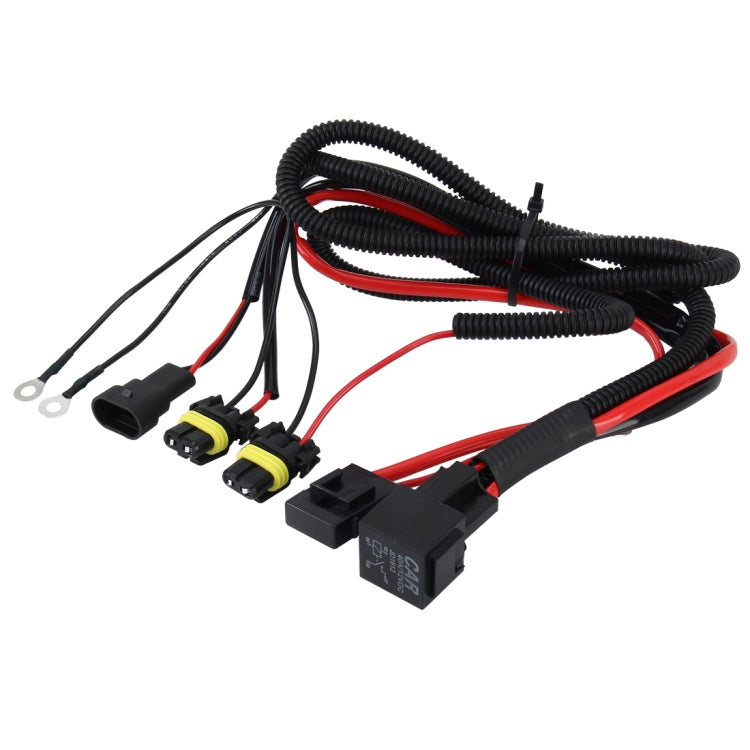 DC 12V 40A H11 Bulb Strengthen Line Group HID Xenon Controller Cable Relay Wiring - Wires by PMC TechLife | Online Shopping South Africa | PMC TechLife | Buy Now Pay Later Mobicred