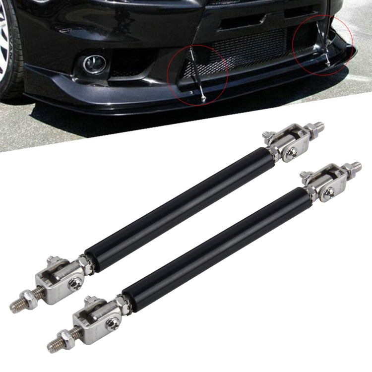 2 PCS Car Modification Large Surrounded By The Rod Telescopic Lever Front and Rear Bars Fixed Front Lip Back Shovel Adjustable Small Rod, Length: 15cm(Black) - Trunk & Bumper Accessories by PMC Jewellery | Online Shopping South Africa | PMC Jewellery