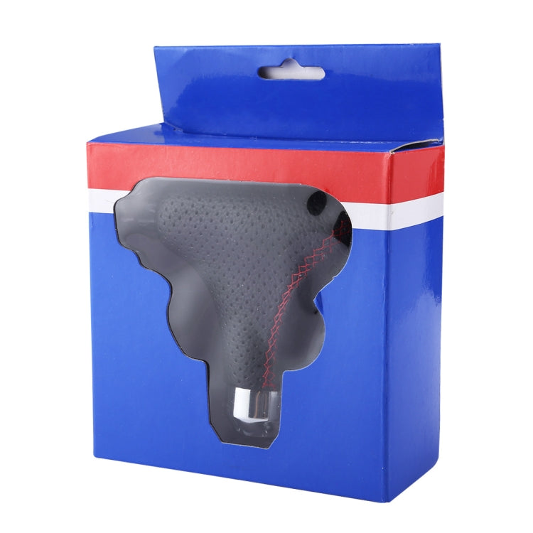 Universal Vehicle Car Black Leather Shifter Cover Manual Automatic Gear Shift Knob - Shift Knob by PMC TechLife | Online Shopping South Africa | PMC TechLife | Buy Now Pay Later Mobicred