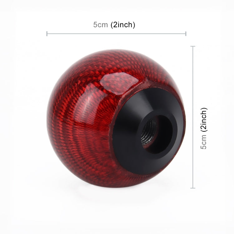 Universal Vehicle Car Shifter Cover Manual Automatic Carbon Fiber Ball Gear Shift Knob - Shift Knob by PMC Jewellery | Online Shopping South Africa | PMC Jewellery | Buy Now Pay Later Mobicred