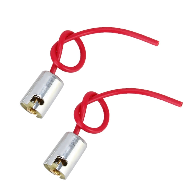 2 PCS BA9S Light Lamp Bulb Holder Base Socket Wire Connector - free shipping - PMC TechLife - Order now!