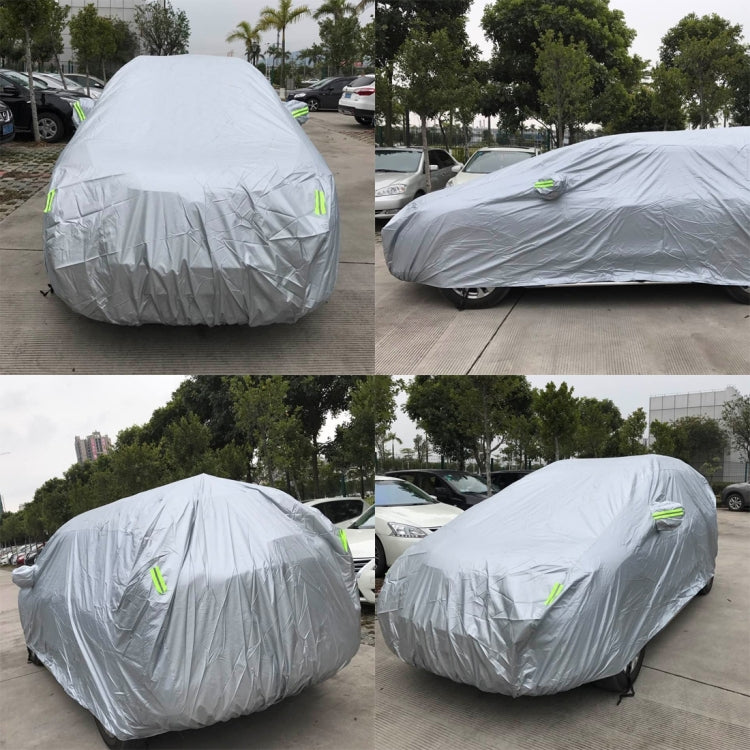 PEVA Anti-Dust Waterproof Sunproof SUV Car Cover with Warning Strips, Fits Cars up to 4.8m(187 inch) in Length - PE Material by PMC Jewellery | Online Shopping South Africa | PMC Jewellery | Buy Now Pay Later Mobicred