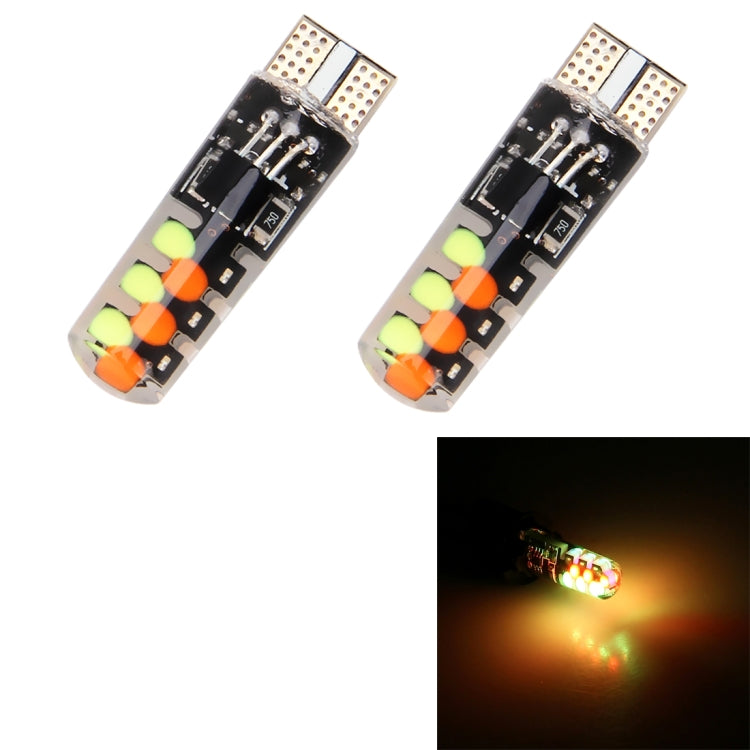 2 PCS W5W 194 T10 Multi Colors COB 12 SMD RGB LED Bulbs with Remote Control Wedge Side Lights License Plate Lamp, DC 12V - Clearance Lights by PMC Jewellery | Online Shopping South Africa | PMC Jewellery | Buy Now Pay Later Mobicred