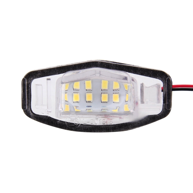 2 PCS DC 12V 2W 120LM 6000K LED License Plate Light 18-SMD Bulbs Lamps for Honda Civic VII4/5D 01-05, VIII 06-17, City 4D 03-09, Lengend 99-04 - License Plate Lights by PMC Jewellery | Online Shopping South Africa | PMC Jewellery