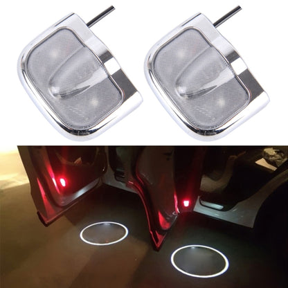 2 PCS LED Car Door Welcome Logo Car Brand Shadow Light Laser Projector Lamp for Benz(Silver) - Door Lights by PMC Jewellery | Online Shopping South Africa | PMC Jewellery | Buy Now Pay Later Mobicred