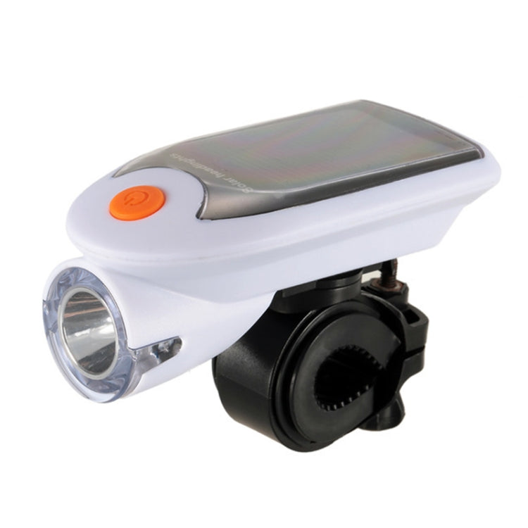 2 PCS 3W 240LM USB Solar Energy Motorcycle / Bicycle Light Set, Front Light+Back Light(White) - Headlights by PMC TechLife | Online Shopping South Africa | PMC TechLife | Buy Now Pay Later Mobicred
