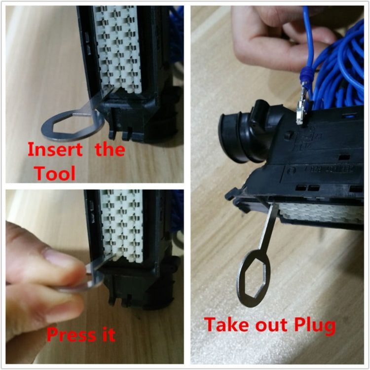 3 PCS Auto Car Rubberized Plug Circuit Board Wire Harness Terminal Extraction Pick Connector Crimp Pin Back Needle Remove Tool (Black) - Booster Cable & Clip by PMC TechLife | Online Shopping South Africa | PMC TechLife | Buy Now Pay Later Mobicred