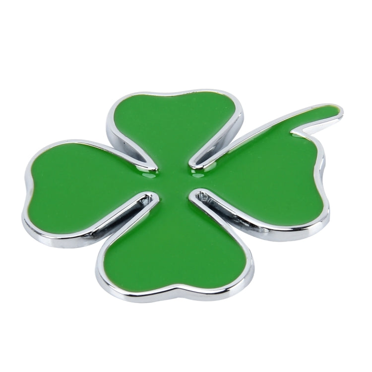 Four Leaf Clover Herb Luck Symbol Badge Emblem Labeling Sticker Styling Car Dashboard  Decoration, Size: 7.5*6cm - 3D Metal Sticker by PMC Jewellery | Online Shopping South Africa | PMC Jewellery