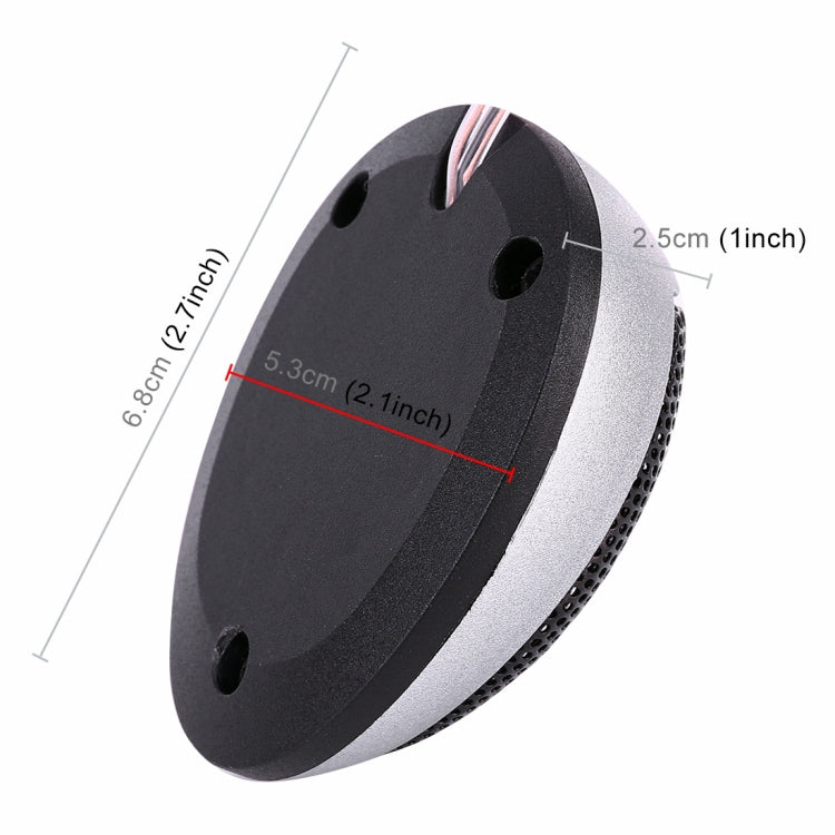 2 PCS CQS-106 1000W 98dB Car Dome Tweeter Audio Loudspeaker Treble Speaker - Car Amplifiers by PMC TechLife | Online Shopping South Africa | PMC TechLife | Buy Now Pay Later Mobicred