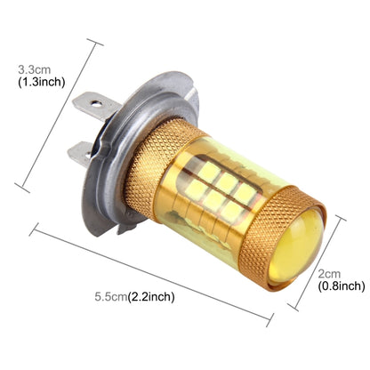 2 PCS H7 10W 1000 LM Car Fog Lights with 28 SMD-3030 LED Lamps, DC 12V(Gold Light) - Fog / Driving Lights by PMC Jewellery | Online Shopping South Africa | PMC Jewellery | Buy Now Pay Later Mobicred