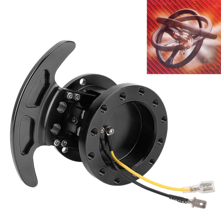 Car Tilt Racing Steering Wheel Quick Release Hub Kit Adapter Body Removable Snap Off Boss Kit(Black) - Other Tools by PMC TechLife | Online Shopping South Africa | PMC TechLife | Buy Now Pay Later Mobicred