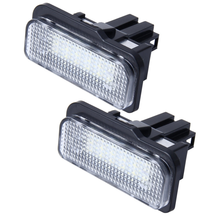 2 PCS Canbus License Plate Light with 24 SMD-3528 Lamps for Benz - License Plate Lights by PMC TechLife | Online Shopping South Africa | PMC TechLife | Buy Now Pay Later Mobicred