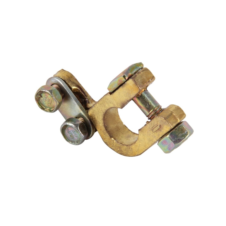 2 PCS Brass Positive and Negative Car Battery Connectors Terminals Clamps Clips, Inner Diameter: 1.2cm - Booster Cable & Clip by PMC TechLife | Online Shopping South Africa | PMC TechLife | Buy Now Pay Later Mobicred