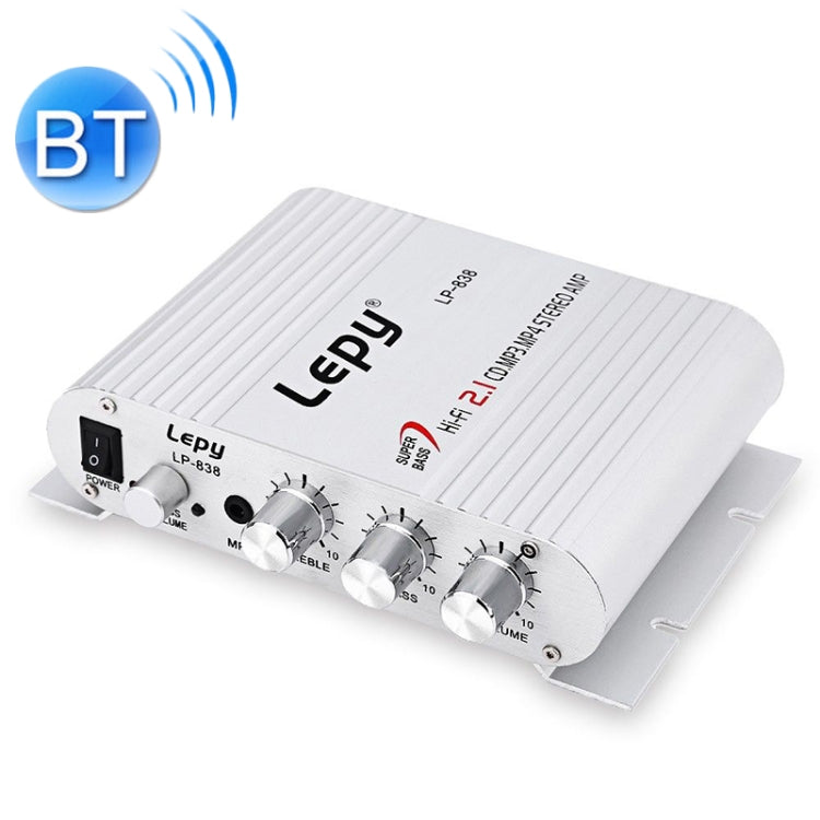 Car 2.1CH HIFI Subwoofer Amplifier Audio, Support MP3(Silver) -  by PMC TechLife | Online Shopping South Africa | PMC TechLife | Buy Now Pay Later Mobicred