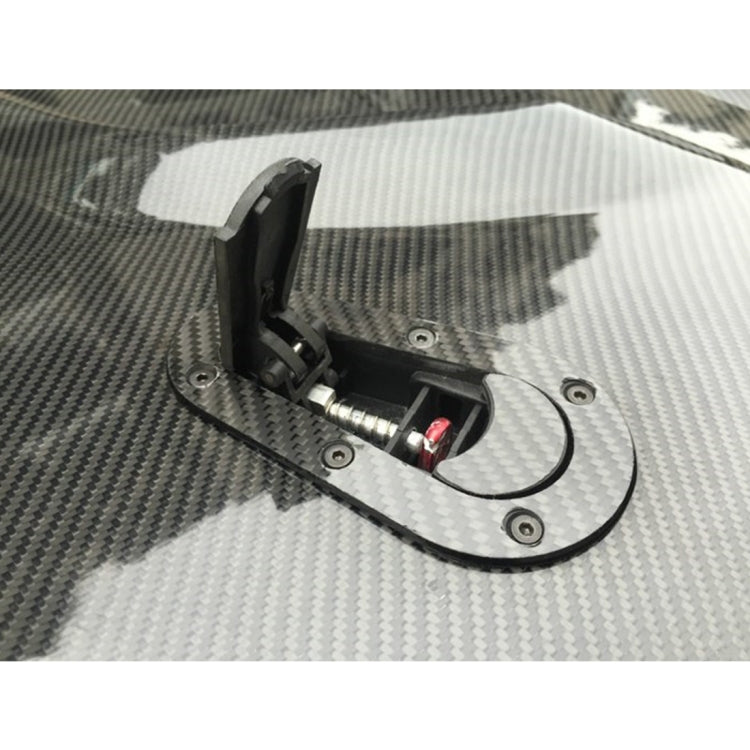 A Pair Car Carbon Fiber Cover Lock Modified Hood Lock General Racing Car Cover Lock(Black) - Locks & Hasps by PMC Jewellery | Online Shopping South Africa | PMC Jewellery