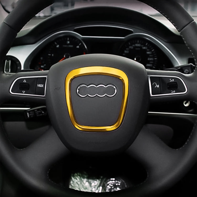 Car Auto Steering Wheel Decorative Ring Cover Trim Sticker Decoration for Audi(Gold) - Decoration Rings by PMC TechLife | Online Shopping South Africa | PMC TechLife | Buy Now Pay Later Mobicred