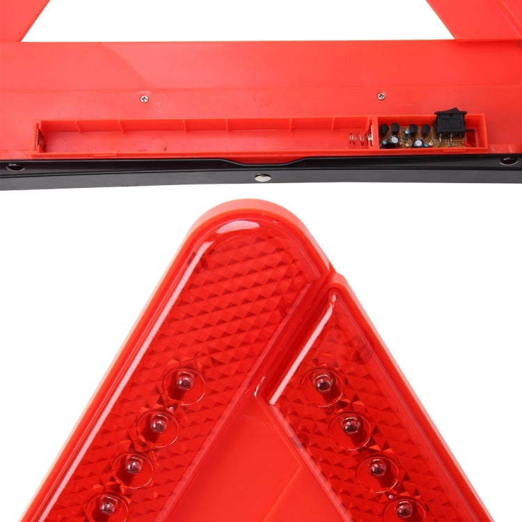 Practical Car Triangle Emergency Warning Sign Foldtable Reflective Safety Roadside Lighting Stop Sign Tripod Warning Tripod - Reflective Material by PMC Jewellery | Online Shopping South Africa | PMC Jewellery | Buy Now Pay Later Mobicred