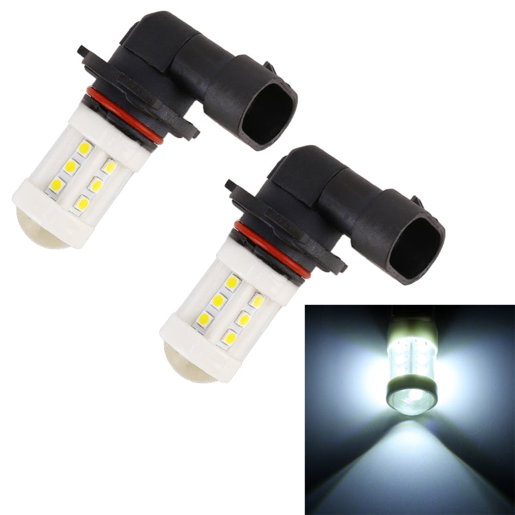 2 PCS 9005 4.5W DC 12V 6000K 360LM Car Auto Ceramics Fog Light 18LEDs SMD-3030 Lamps, with Projector Lens(White Light) - Fog / Driving Lights by PMC Jewellery | Online Shopping South Africa | PMC Jewellery | Buy Now Pay Later Mobicred