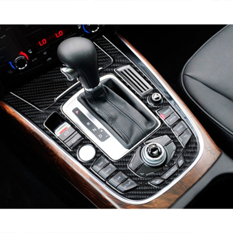 2 PCS Car Carbon Fiber Gear Panel Decorative Sticker for Audi A4L / A5 / Q5 2009-2016 - Car Interior Mouldings by PMC TechLife | Online Shopping South Africa | PMC TechLife | Buy Now Pay Later Mobicred