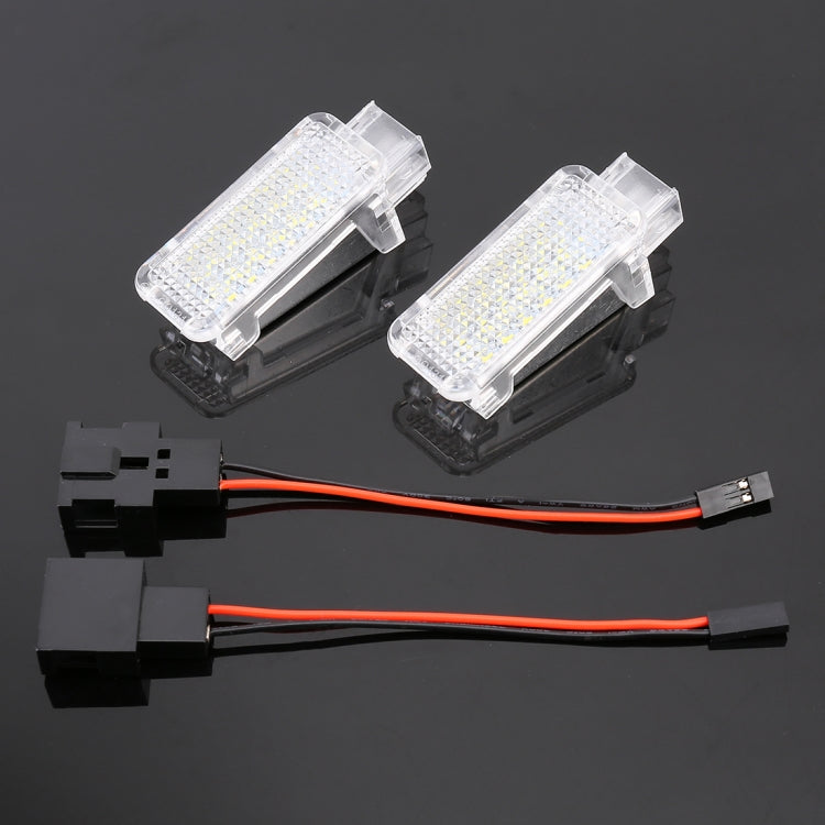 2 PCS LED Car DC 12V 1.5W Door Lights Lamps for Audi / Volkswagen(White Light) - Door Lights by PMC Jewellery | Online Shopping South Africa | PMC Jewellery | Buy Now Pay Later Mobicred