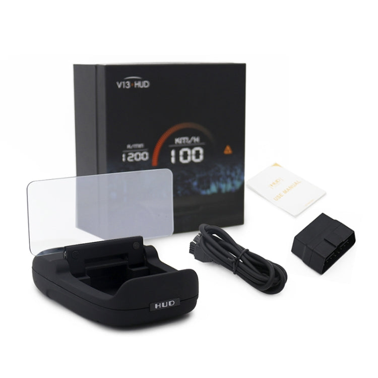 V13 4.5 inch Universal Car OBD HUD Vehicle-mounted Head Up Display - Head Up Display System by PMC TechLife | Online Shopping South Africa | PMC TechLife | Buy Now Pay Later Mobicred