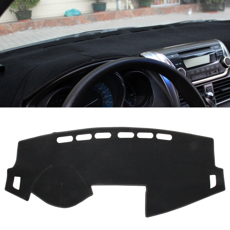 Dark Mat Car Dashboard Cover Car Light Pad Instrument Panel Sunscreen for 2014 Vios (Please note the model and year)(Black) - Sound & Heat Insulation Cotton by PMC TechLife | Online Shopping South Africa | PMC TechLife | Buy Now Pay Later Mobicred