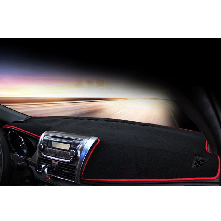 Dark Mat Car Dashboard Cover Car Light Pad Instrument Panel Sunscreen for 2014 Vios (Please note the model and year)(Red) - Sound & Heat Insulation Cotton by PMC TechLife | Online Shopping South Africa | PMC TechLife | Buy Now Pay Later Mobicred