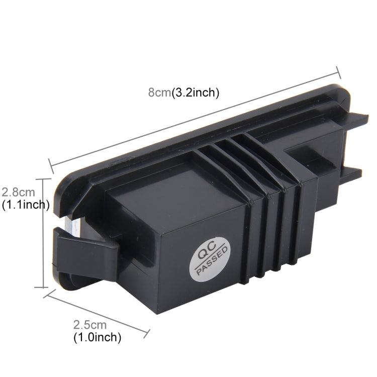 2 PCS License Plate Light with 18  SMD-3528 Lamps for Volkswagen,2W 120LM,6000K, DC12V(White Light) - License Plate Lights by PMC TechLife | Online Shopping South Africa | PMC TechLife