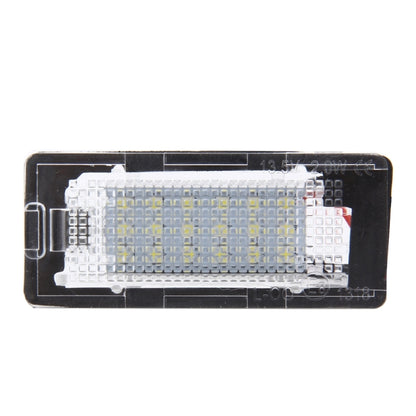 2 PCS License Plate Light with 18  SMD-3528 Lamps for Volkswagen,2W 120LM,6000K, DC12V(White Light) - License Plate Lights by PMC Jewellery | Online Shopping South Africa | PMC Jewellery | Buy Now Pay Later Mobicred