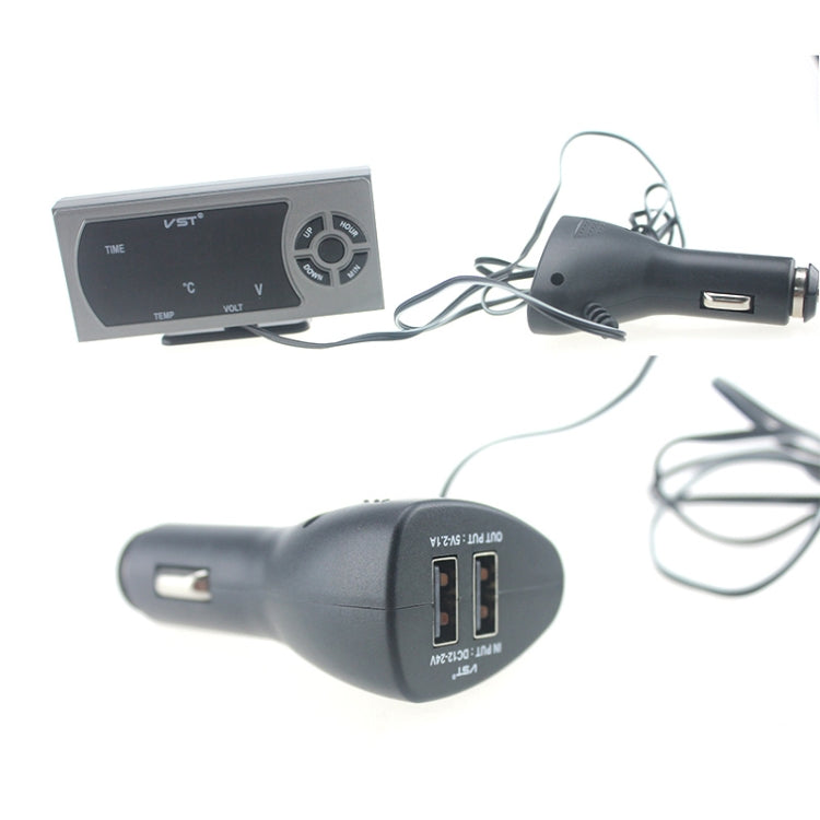 Automobile Electronic Voltage Thermometer - Clocks & Car Meters by PMC TechLife | Online Shopping South Africa | PMC TechLife | Buy Now Pay Later Mobicred