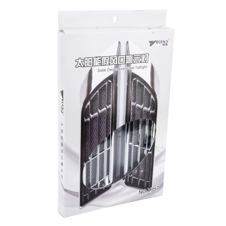 2 PCS Car Body Side Solar Decorative Colorful Strobe Warning Outlet Light - Warning Lights by PMC TechLife | Online Shopping South Africa | PMC TechLife | Buy Now Pay Later Mobicred