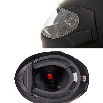 GXT Motorcycle ABS Shell Anti-fog  Double-len Inner Sun Visor Safety Helmet, Size: M(Black Red) - Helmets by GXT | Online Shopping South Africa | PMC Jewellery | Buy Now Pay Later Mobicred