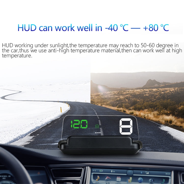 C500 Car HUD Virtual HD Projection Head-up Display, With Adjustable Reflection Board, Speed & RPM & Water Temperature & Oil Consumption & Driving Distance / Time & Voltage Display, Over Speed Alarm, Connect OBD2 Interface(Blue) - Head Up Display System by PMC Jewellery | Online Shopping South Africa | PMC Jewellery | Buy Now Pay Later Mobicred