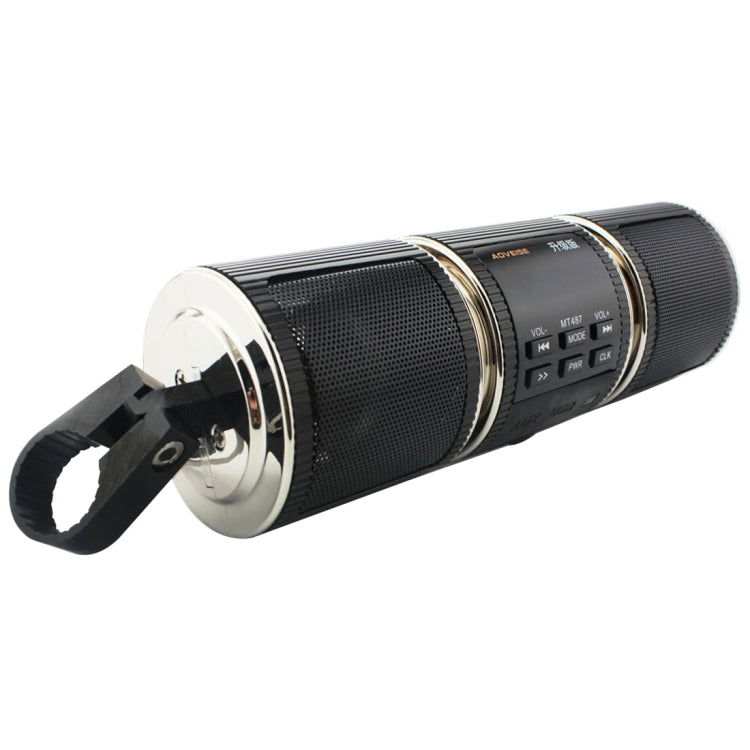 Motorcycle Waterproof Aluminum Shell Bluetooth Handle Stereo Speaker, Support BT/MP3/FM/TF(Black) - Electrical Instruments by PMC TechLife | Online Shopping South Africa | PMC TechLife | Buy Now Pay Later Mobicred