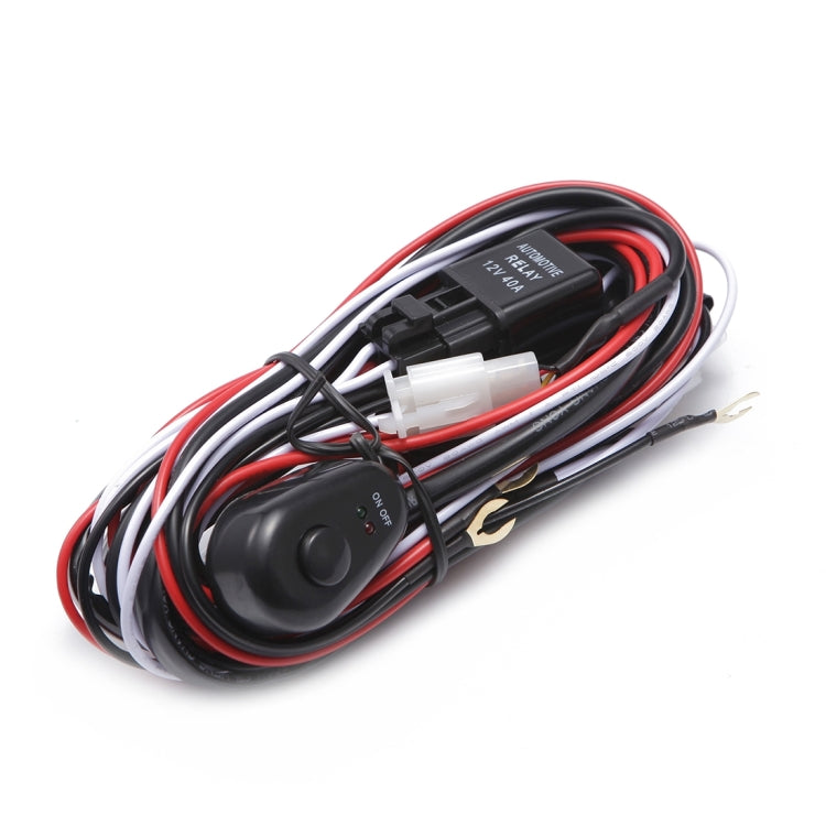 60W 2.5m Fuse Relay On-off Waterproof Switch LED Light Bar Power Wiring Harness and Switch Kit for Car Auto Light - Wires by PMC Jewellery | Online Shopping South Africa | PMC Jewellery | Buy Now Pay Later Mobicred