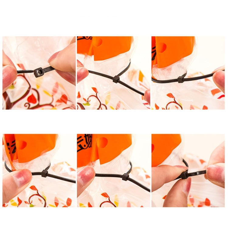500 PCS 5mm*250mm Nylon Cable Ties(Black) - Booster Cable & Clip by PMC TechLife | Online Shopping South Africa | PMC TechLife | Buy Now Pay Later Mobicred