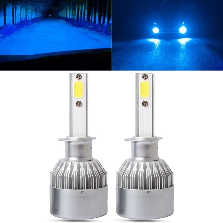 2 PCS  H1 18W 1800 LM 8000K IP68 Canbus Constant Current Car LED Headlight with 2 COB Lamps, DC 9-36V(Ice Blue Light) - LED Headlamps by PMC Jewellery | Online Shopping South Africa | PMC Jewellery | Buy Now Pay Later Mobicred