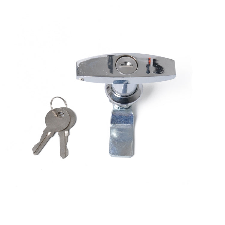 T Shape Handle Paddle Entry Door Latch & Keys Tool Box Lock for Trailer / Yacht / Truck (Silver) - Locks & Hasps by PMC TechLife | Online Shopping South Africa | PMC TechLife | Buy Now Pay Later Mobicred