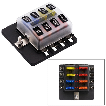 1 in 8 Out Fuse Box PC Terminal Block Fuse Holder Kits with LED Warning Indicator for Auto Car Truck Boat - Fuse by PMC Jewellery | Online Shopping South Africa | PMC Jewellery