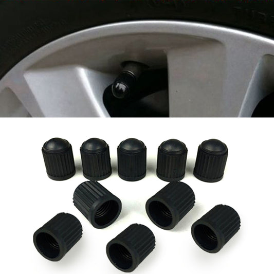 200 PCS Black Tire valve Dust Rubber Cap For Bicycle And Car, Diameter: 10mm(Black) - Tire Valve Caps by PMC Jewellery | Online Shopping South Africa | PMC Jewellery | Buy Now Pay Later Mobicred