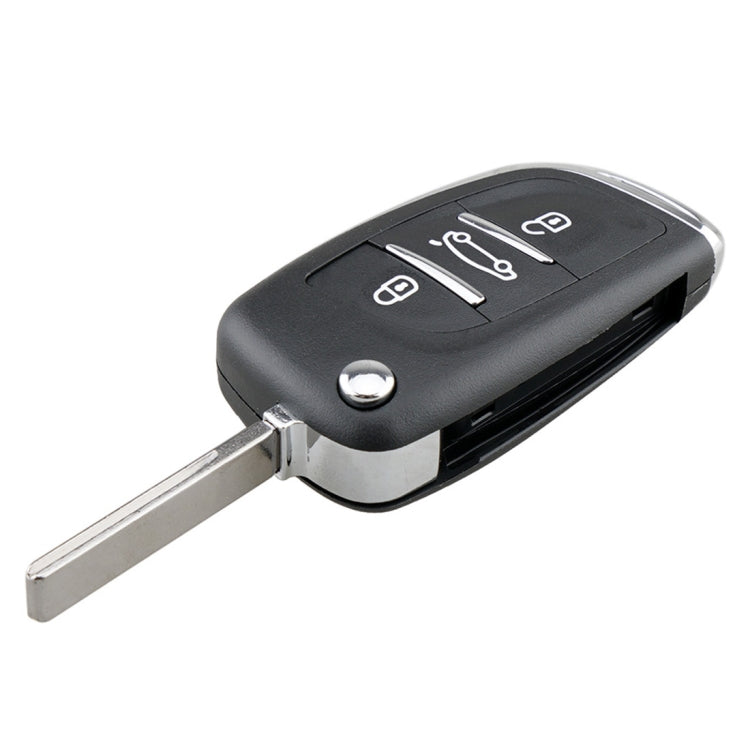 For PEUGEOT Car Keys Replacement 3 Buttons Car Key Case with Grooved and Holder - Car Key Cases by PMC TechLife | Online Shopping South Africa | PMC TechLife | Buy Now Pay Later Mobicred