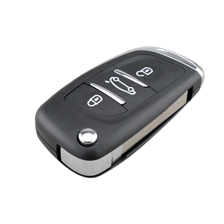 For PEUGEOT Car Keys Replacement 3 Buttons Car Key Case with Grooved and Holder - Car Key Cases by PMC TechLife | Online Shopping South Africa | PMC TechLife | Buy Now Pay Later Mobicred