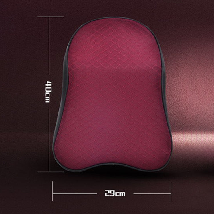 Four Seasons Breathable Memory Foam Car Neck Pillow Polyester Headrest (Red) - Seat Accessories by PMC TechLife | Online Shopping South Africa | PMC TechLife | Buy Now Pay Later Mobicred