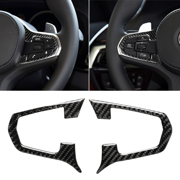 Car Carbon Fiber Steering Wheel Button Configuration A Decorative Sticker for BMW 5 Series G30/G38 X3 G01/G08 - Car Interior Mouldings by PMC TechLife | Online Shopping South Africa | PMC TechLife | Buy Now Pay Later Mobicred