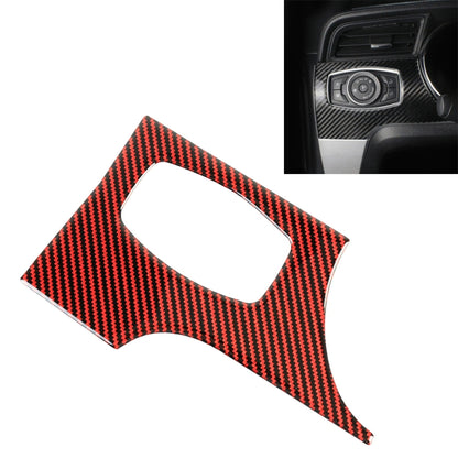 Car Carbon Fiber Headlight Switch Panel Decorative Sticker for Ford Mustang 2015-2020, Left-hand Drive - Car Interior Mouldings by PMC Jewellery | Online Shopping South Africa | PMC Jewellery | Buy Now Pay Later Mobicred