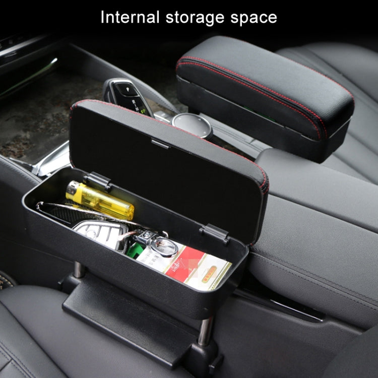 Universal Car PU Leather Wrapped Armrest Box Cushion Car Armrest Box Mat with Storage Box (Beige) - Stowing Tidying by PMC TechLife | Online Shopping South Africa | PMC TechLife | Buy Now Pay Later Mobicred