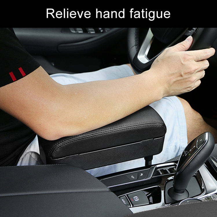 Universal Car PU Leather Wrapped Armrest Box Cushion Car Armrest Box Mat with Storage Box (Beige) - Stowing Tidying by PMC TechLife | Online Shopping South Africa | PMC TechLife | Buy Now Pay Later Mobicred