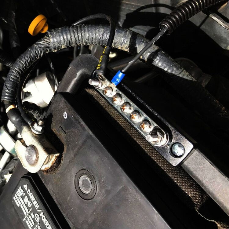 5 Way Power Distribution Bus Bar 5-bit Single Distribution Box for Car / RV / Boat - Booster Cable & Clip by PMC TechLife | Online Shopping South Africa | PMC TechLife | Buy Now Pay Later Mobicred